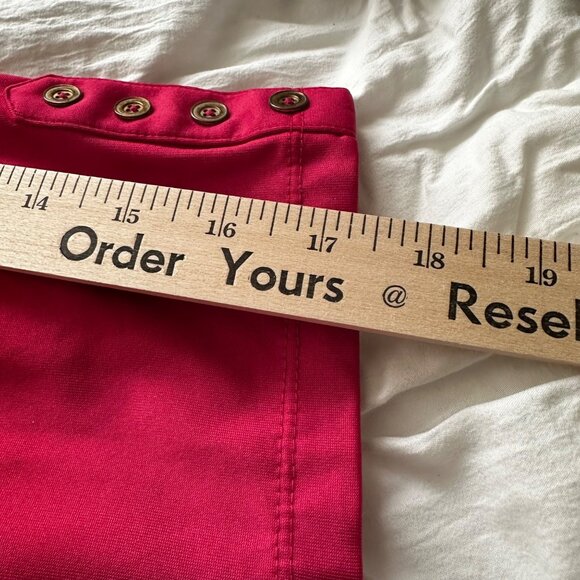 Susan Graver Women's Liquid Knit Hot Pink 3/4 Sleeve with Button Detail 2X - Picture 10 of 10